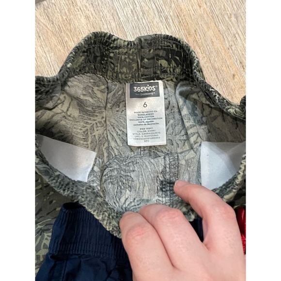 Bundle 2 Boys Swim Trunks Size 6 Green and Blue - Picture 6 of 6